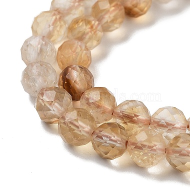 citrine naturelle brins de perles(G-B088-C17-05)-4