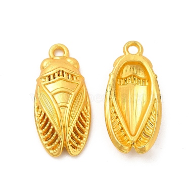 Matte Gold Color Insects Alloy Pendants