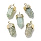 Natural Amazonite Faceted Pendants(G-G181-03G-08)-1