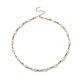 Acrylic Imitation Pearl & Glass Seed Beaded Necklace for Women(NJEW-JN04277)-1