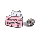 Cat Shape Enamel Pins(JEWB-P041-B01)-3