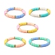 Bracelet extensible fait main en perles d'argile polymère pour enfant(BJEW-JB06870)-1