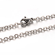304 Stainless Steel Rolo Chain Necklaces(NJEW-M151-02P)-1