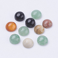 Natural Gemstone Cabochons, Half Round/Dome, Mixed Stone, 6x3mm(G-G528-6mm-M2)