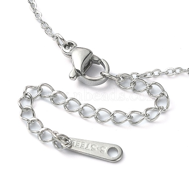 Natürliche Lapislazuli-Halsketten mit runden Perlenanhängern(NJEW-JN04551-03)-3