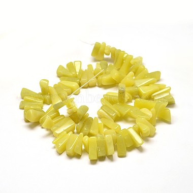 Citron naturel brins pépites de jade de perles(G-P073-53)-2