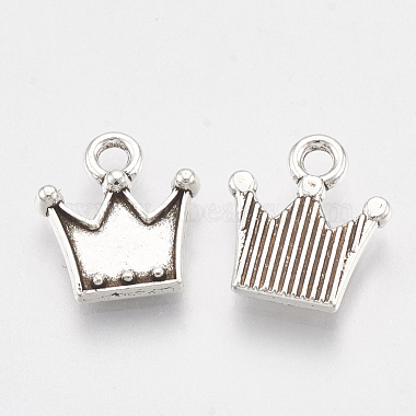 Antique Silver Crown Alloy Charms