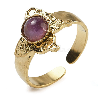 Butterfly Amethyst Finger Rings