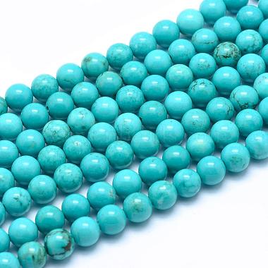 6mm MediumTurquoise Round Sinkiang Turquoise Beads