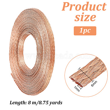 Braided Bare Copper Wire(OCOR-WH0085-14RG)-2