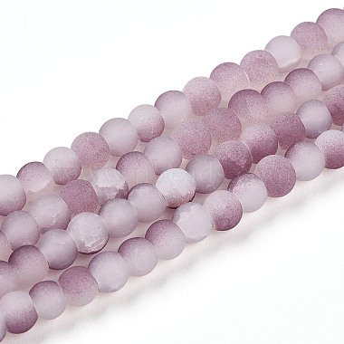 perles de verre craquel&eacute;(X1-GLAA-N009-4mm-05)-1