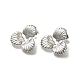 304 Stainless Steel Flower Stud Earrings for Women(EJEW-U027-03P)-2