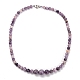 Natural Phlogopite Graduated Beaded Necklaces & Stretch Bracelets Jewelry Sets(SJEW-H304-01C)-2
