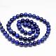 Natural Lapis Lazuli Round Beads Strands(G-I181-10-8mm)-2