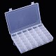 Plastic Clear Beads Storage Containers(C096Y)-2