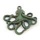 Octopus Zinc Alloy Big Pendants(PALLOY-R065-106-FF)-1