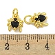 Rack Plating Brass Micro Pave Cubic Zirconia Spider Charms(ZIRC-I065-02F)-3