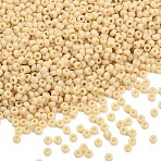 MIYUKI Round Rocailles Beads, Japanese Seed Beads, 11/0, (RR493) Opaque Pear, 2x1.3mm, Hole: 0.8mm, about 1111pcs/10g(X-SEED-G007-RR0493)