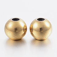 304 Stainless Steel Beads Spacers, Rondelle, Golden, 8x7mm, Hole: 2.5mm(X-STAS-P197-037G-8mm)