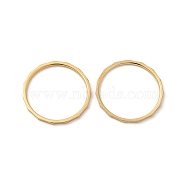 Ion Plating(IP) 304 Stainless Steel Finger Rings, Golden, US Size 9(18.9mm)(RJEW-I101-02D-G)