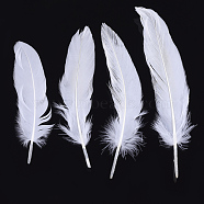 Goose Feather Costume Accessories, Dyed, White, 130~220x31~45mm, about 500pcs/bag(FIND-T037-02L)