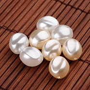 Oval Imitation Pearl Acrylic Beads, Mixed Color, 11x9.5mm, Hole: 1mm, about 965pcs/500g(OACR-L004-3379)