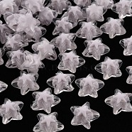 Transparent Acrylic Beads, Bead in Bead, Star, WhiteSmoke, 15.5x16x9.5mm, Hole: 3mm, about 569pcs/500g(TACR-S152-11A-06)