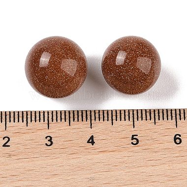 Synthetic Goldstone No Hole Sphere Beads(G-K353-04C-25)-3