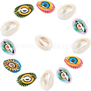 20mm Mixed Color Shell Shape Cowrie Shell Beads