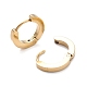 3 paires 3 boucles d'oreilles créoles pendantes style coquillage synthétique mauvais œil avec émail(EJEW-B020-24G)-3