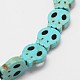 Skull Synthetic Turquoise Beads Strands(TURQ-I023-28x25mm-05)-1