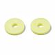 Flat Round Handmade Polymer Clay Beads(CLAY-R067-10mm-23)-2