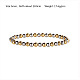 Hip-pop Style Waterproof Stainless Steel Beads Stretch Bracelets for Women Men(CT0530-2)-1