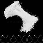 2000Pcs Plastic Price Tag Chains, Fastener Hang Tag Snap Lock Pins, Clear, 180.5x3.5x4.5mm(KY-CY0001-01E-02)