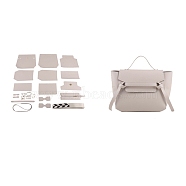 DIY Imitation Leather Crossbody Lady Bag Making Kits, Handmade Shoulder Bags Sets for Beginners, Floral White, Finish Product: 21x30x13cm(PW-WG92550-01)