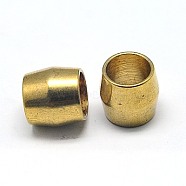 304 Stainless Steel Beads, Ion Plating (IP), Column, Golden, 8x8mm, Hole: 6mm(STAS-E039-4B)