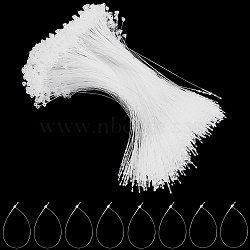 2000Pcs Plastic Price Tag Chains, Fastener Hang Tag Snap Lock Pins, Clear, 180.5x3.5x4.5mm(KY-CY0001-01E-02)