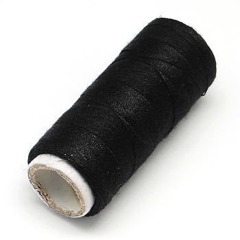 402 Polyester Sewing Thread Cords for Cloth or DIY Craft, Black, 0.1mm, about 120m/roll, 10rolls/bag