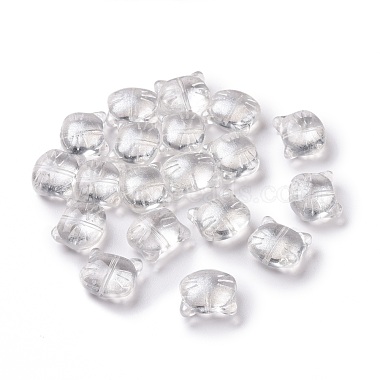 Silver Cat Glass Beads