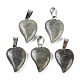 Natural Labradorite Heart Pendants(G-H073-03P-08)-1