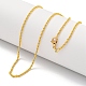 Brass Wheat Chain Necklaces for Women(AJEW-G057-01G)-1