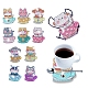 DIY Animal Theme Diamond Painting Acrylic Cup Mat Kits(PW-WG73351-01)-1