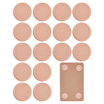 2 Sets Silicone Furniture Pad, Chair Leg Pad, Flat Round, PeachPuff, 167x80x1mm(AJEW-DC0004-09A)