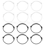 24Pcs 2 Styles Cowhide Leather Cord Bracelets Making, Mixed Color, Inner Diameter: 1.57~2.76 inch(4~7cm), 12pcs/styles(BJEW-TAC0074)