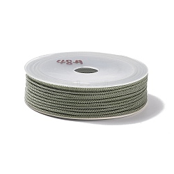 Braided Nylon Threads, Dyed, Knotting Cord, for Chinese Knotting, Crafts and Jewelry Making, Dark Sea Green, 1mm, about 21.87 Yards(20m)/Roll(NWIR-E023-1mm-40)