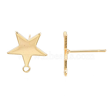 Brass Stud Earring Findings(X-KK-S345-201)-3