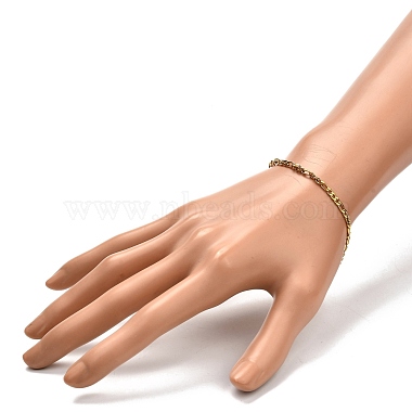 304 bracelet chaines figaro acier inoxydable homme femme(BJEW-JB06937)-3