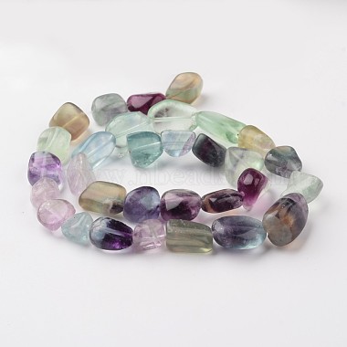 Nuggets Natural Fluorite Bead Strands(G-M345-03)-2