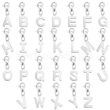 Letter A~Z Stainless Steel Pendant Decorations