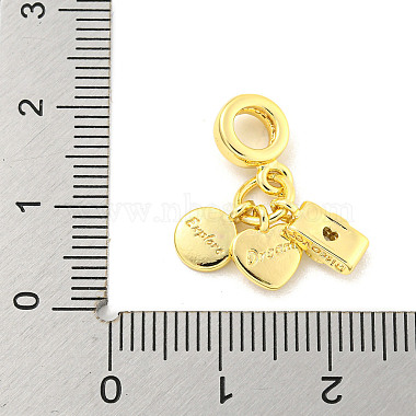 Rack Plating Brass Micro Pave Cubic Zirconia European Dangle Charms(KK-P270-02A-G)-3